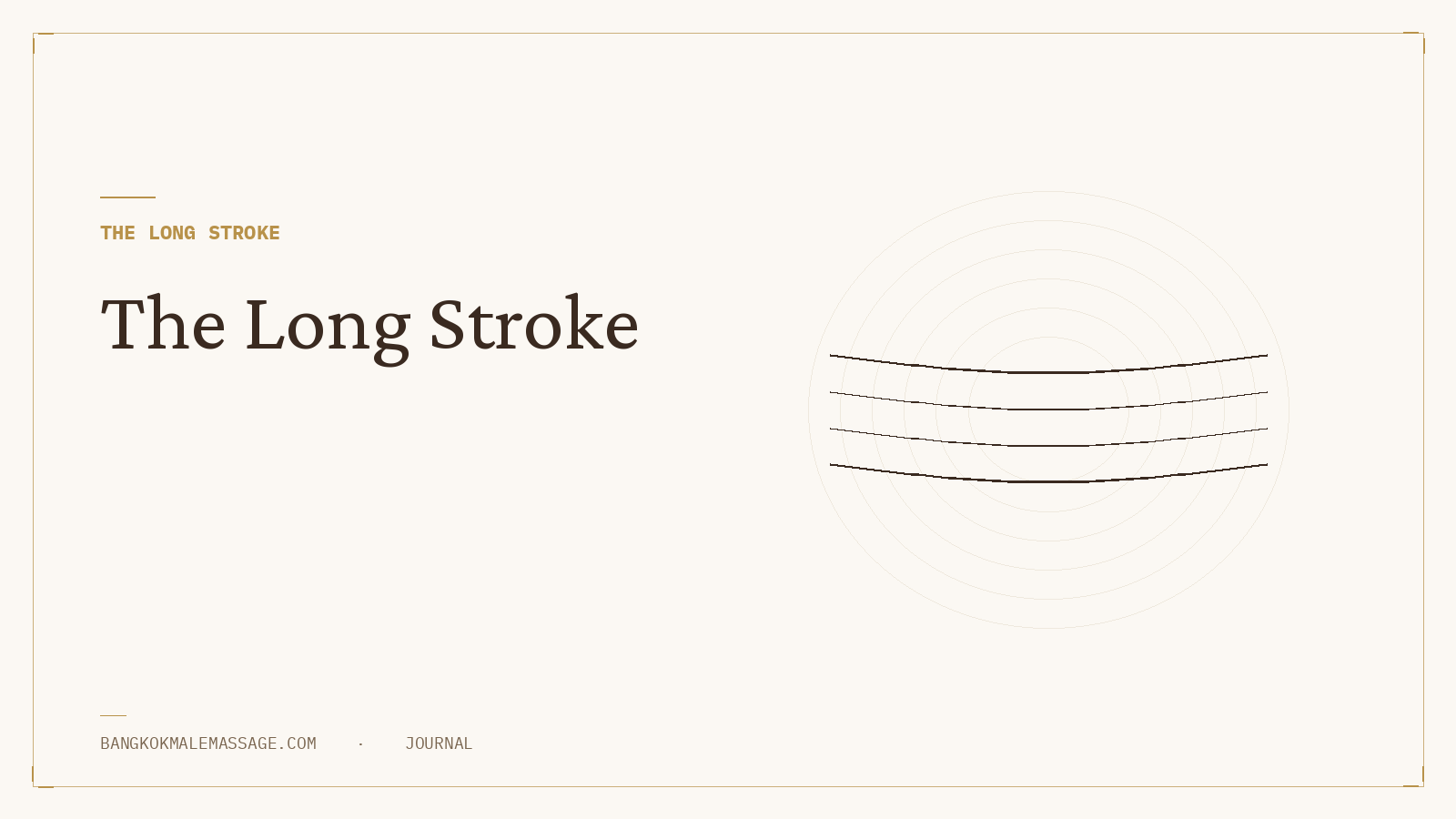 The Art of the Long-Stroke: Hawaiian Lomi Lomi Explained