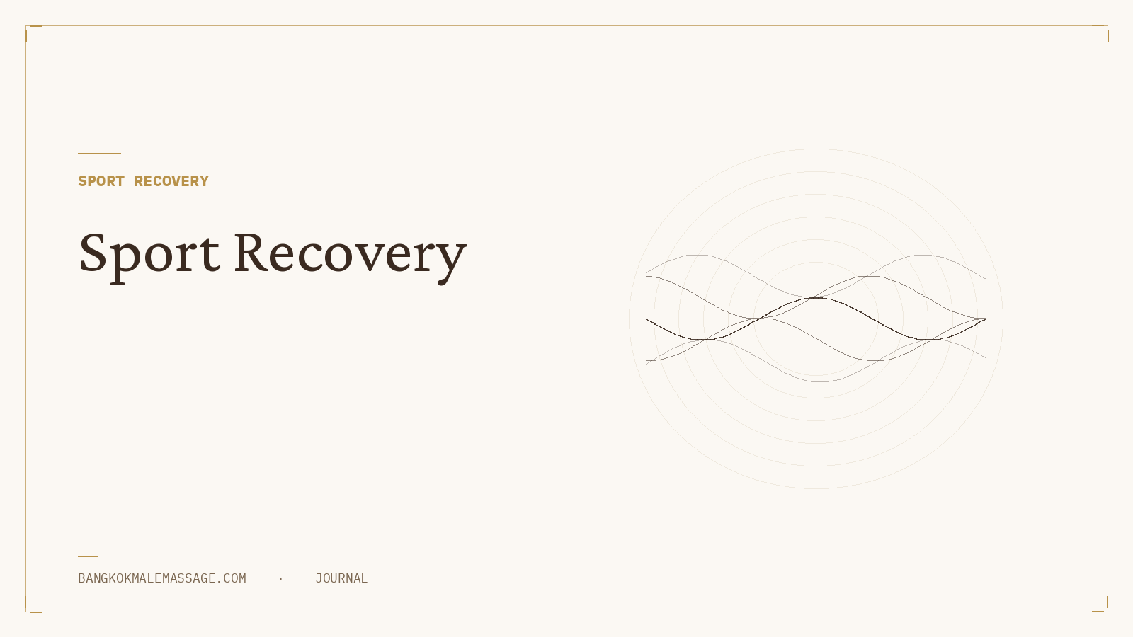 Sport Recovery Massage for Runners and Cyclists in Bangkok
